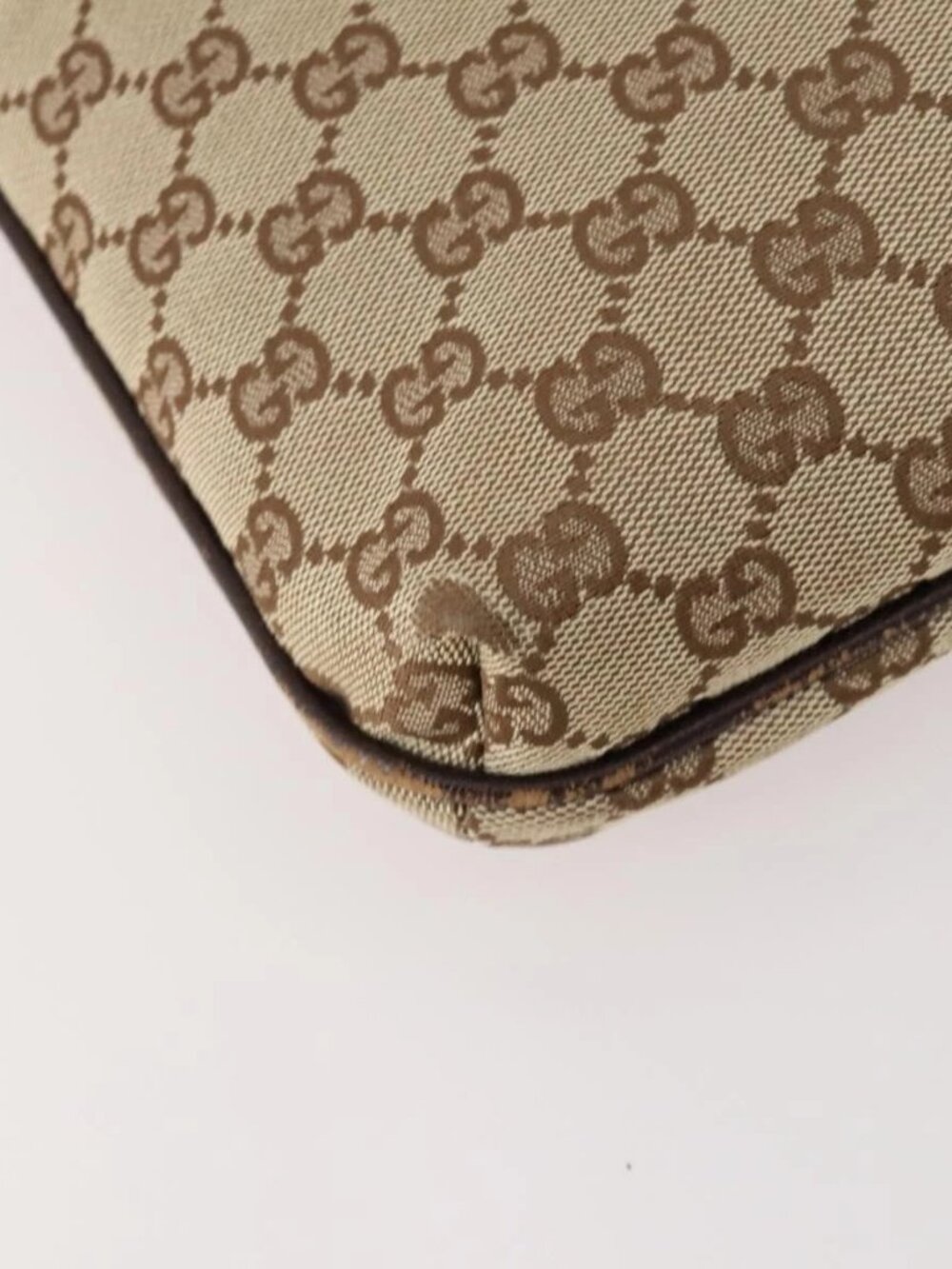 GUCCI GG Canvas Shoulder Bag Beige Silver 122793 Auth ep13100 - Picture 13 of 16